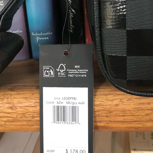 NWT Karl Lagerfeld Maybelle crossbody bag Choupette Black on Black 9X6X3 - Picture 3 of 8